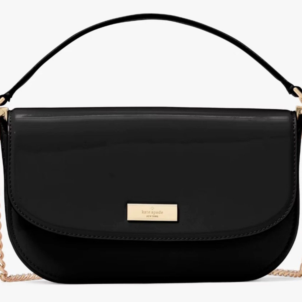 Kate Spade Kk101 Krista Patent Chain Flip Crossbody